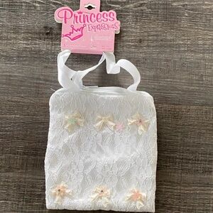 💞 New White Princess Lace Dress Up Purse